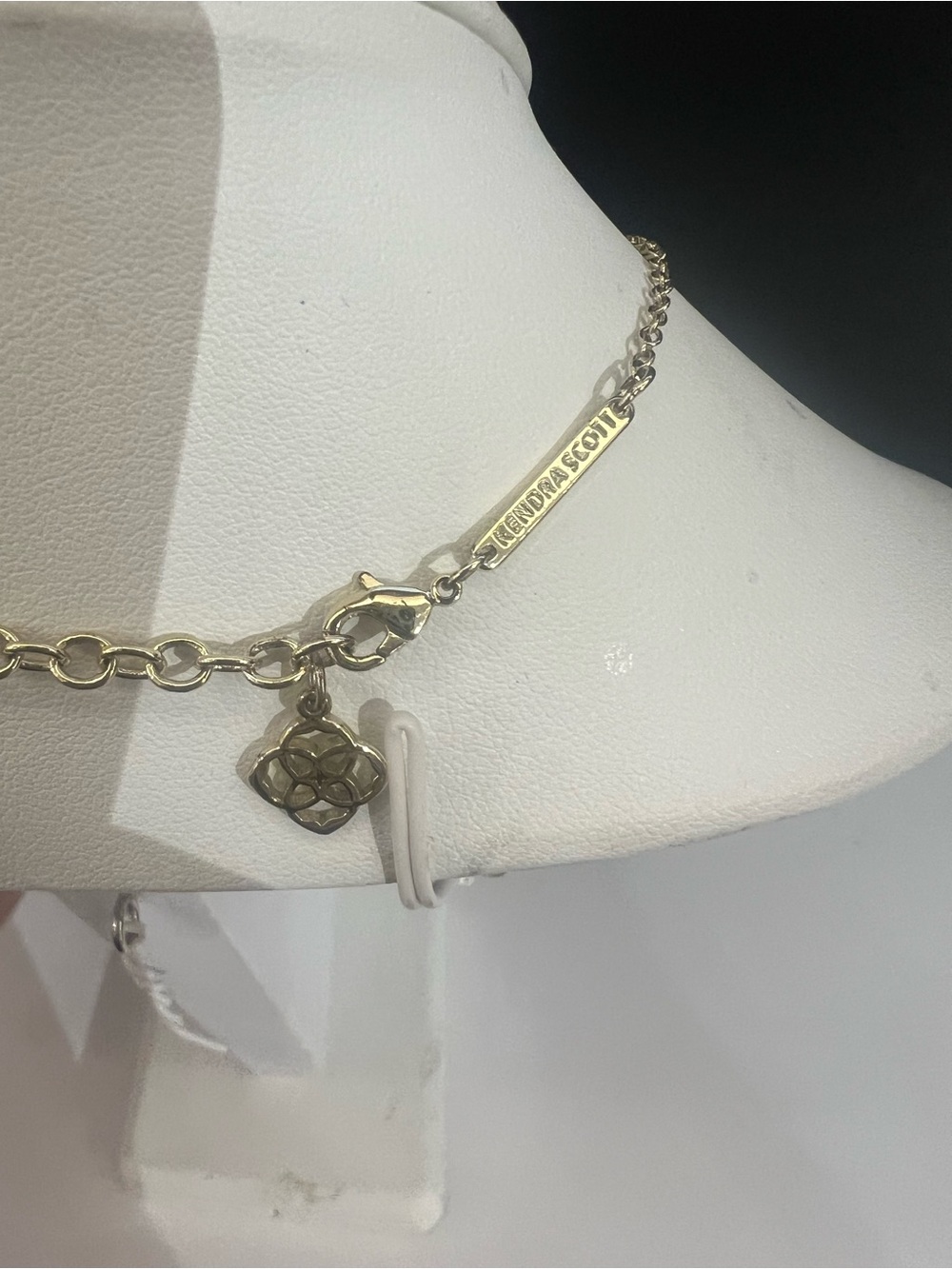 Kendra Scott Elisa Orange Gold Tone Necklace - Picture 3 of 4
